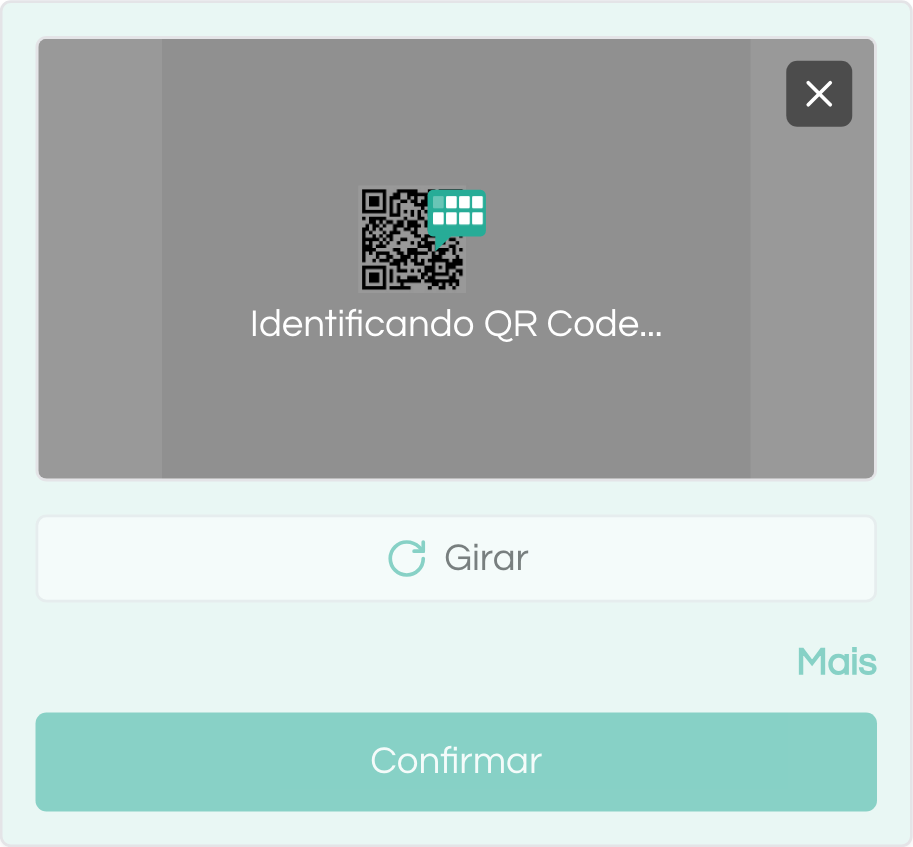 Okondo identificando o QR Code na foto enviada do medidor